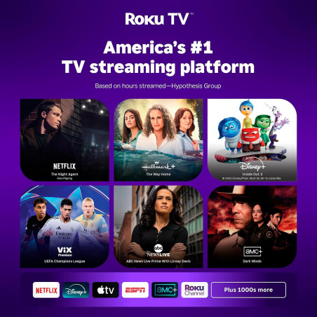 Aurzen Roku TV D1R USB-C Powered Smart Portable Outdoor Projector - White