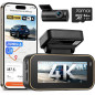 70mai A810 Lite Caméra Dash 4K Avant/Arrière, Wi-Fi 5GHz, 4G LTE, GPS, Vision Nocturne HDR, Mode Parking 24H