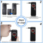 Éthylotest numérique avec écran LCD et 10 embouts, pour usage domestique et fêtes (Noir) Éthylotest numérique avec écran LCD et 10 embouts, pour usage domestique et fêtes (Noir)