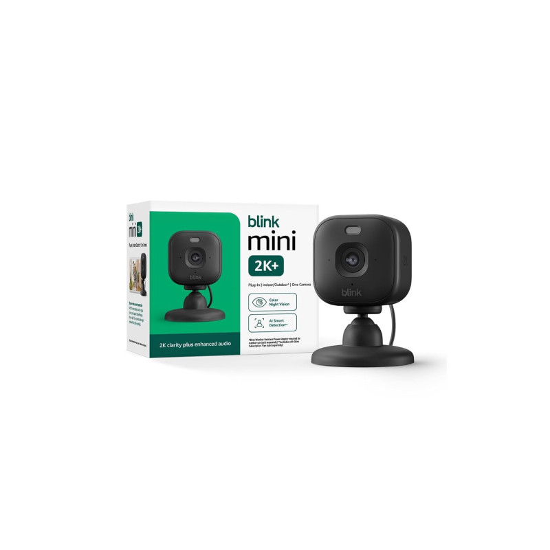 Blink Mini 2K+ Indoor Security Camera – Night Vision, Motion Detection