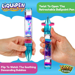 YoYa Toys Liquipen 3 Pack - Stylos Bulle Colorés Anti-Stress