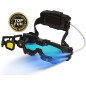 SpyX Kit Micro Engrenage + Lunettes de Nuit LED + Ceinture Réglable - 4 Outils Indispensables pour Jr Agent