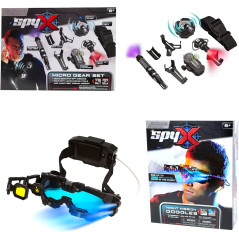 SpyX Kit Espion : Lunettes Nuit + Micro Engrenages + Ceinture Ajustable