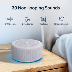 Sound Machine Night Light: 30 Sounds, 12 Lights, Timers & Volume Control