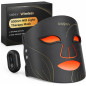 Masque de Thérapie par Lumière Rouge Sans Fil, 272 LEDs pour le Visage