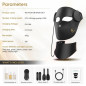 Masque LED 4D Contour-Fit pour Visage & Cou, 7 Couleurs + NIR, Rechargeable Sans Fil, Noir Masque LED 4D Contour-Fit pour Visage & Cou, 7 Couleurs + NIR, Rechargeable Sans Fil, Noir