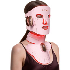 Masque LED Rouge Visage & Cou 850nm NIR, 4 Modes Efficaces