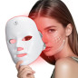 Masque Facial Lumière Rouge 7 Couleurs, Portable, Sans Fil, Rechargeable pour Soin à Domicile