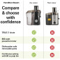Extracteur de jus centrifuge Hamilton Beach avec large goulotte d'alimentation 3 pouces