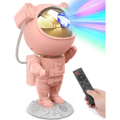 Pink Astronaut Galaxy Projector - Cute Star Night Light for Teen Girls
