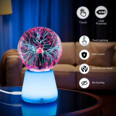 Lampe Plasma 3 USB-C, LED 7 Couleurs, Jouet STEM interactif