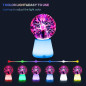 3-Inch USB-C Plasma Ball Lamp, Touch Reactive Lightning Globe with 7-Color LED Base & STEM Toy 3-Inch USB-C Plasma Ball Lamp, Touch Reactive Lightning Globe with 7-Color LED Base & STEM Toy