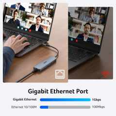 Acer 6-in-1 USB-C Hub with Ethernet & 4K@60Hz HDMI Multiport Adapter