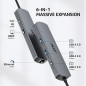 Acer 6-in-1 USB-C Hub with Ethernet, 4K@60Hz HDMI Multiport Adapter