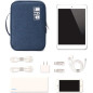 Lanola Travel Cable Organizer Bag - Portable Double Layer Storage for Cables, Chargers, Flash Drives, and More (Dark Blue) Lanola Travel Cable Organizer Bag - Portable Double Layer Storage for Cables, Chargers, Flash Drives, and More (Dark Blue)