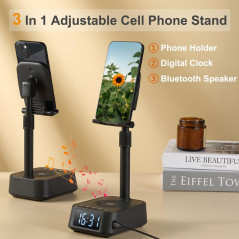 ASEAT Adjustable Phone Stand Bluetooth Speaker – Perfect Gift for All!
