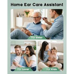 LEIPUT Ear Wax Removal Tool with 1080P Camera - FSA & HSA Eligible, Black