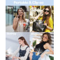 Portable Silent Mini Bladeless Clip-On Fan for Shirt & Waist, Adjustable 3-Speed, Travel & Office Use Portable Silent Mini Bladeless Clip-On Fan for Shirt & Waist, Adjustable 3-Speed, Travel & Office Use