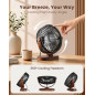 SWEETFULL Small USB Desk Fan, Quiet Mini Desktop Table Fan for Office - Black SWEETFULL Small USB Desk Fan, Quiet Mini Desktop Table Fan for Office - Black