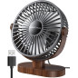 SWEETFULL Small USB Desk Fan, Quiet Mini Desktop Table Fan for Office - Black SWEETFULL Small USB Desk Fan, Quiet Mini Desktop Table Fan for Office - Black