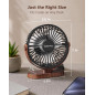 Ventilateur de bureau USB SWEETFULL petit, silencieux, noir, mini pour bureau et table Ventilateur de bureau USB SWEETFULL petit, silencieux, noir, mini pour bureau et table