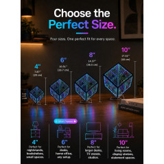 Lampe Infinity Mirror Hyper Cube - Art & Lumière d'Ambiance