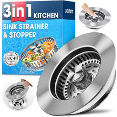 Filtres Évier Cuisine Inox 3-en-1 JOMST – Stop Odeurs & Économies