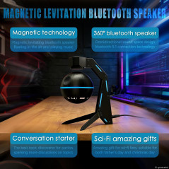 Magnetic Levitation Bluetooth Speaker - Floating Sci-Fi Decor Gift for Men