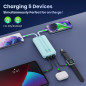 Chargeur Portable PowerBank 40,800mAh avec Câbles Intégrés, Charge Rapide 25W PD + QC 4.0, Batterie de Voyage