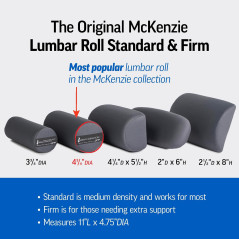 OPTP Original McKenzie Lumbar Roll – Standard Density Low Back Support