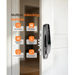 3D Face Recognition Smart Lock with Camera & Palm Vein Keyless Entry