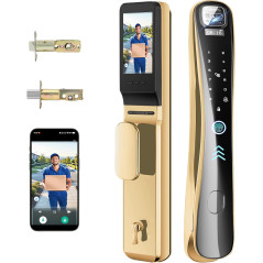 EIYSIE Serrure Intelligente Vidéo 8-en-1 avec Caméra, Sonnette et Clavier WiFi