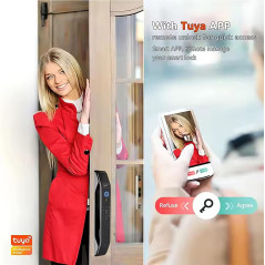 HIFAM Smart Door Lock – Fingerprint, IC Card & APP Unlock Access