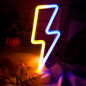 Enseignes Néon Éclairs Sieral 3 Pièces, Multicolores, Décoration Lumineuse Moderne Enseignes Néon Éclairs Sieral 3 Pièces, Multicolores, Décoration Lumineuse Moderne