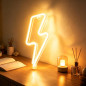 LED Lightning Bolt Neon Sign - Aesthetic Neon Light Decor for Home & Room