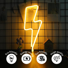 Enseigne Néon Éclair LED Aesthetic - Lumière Néon Design