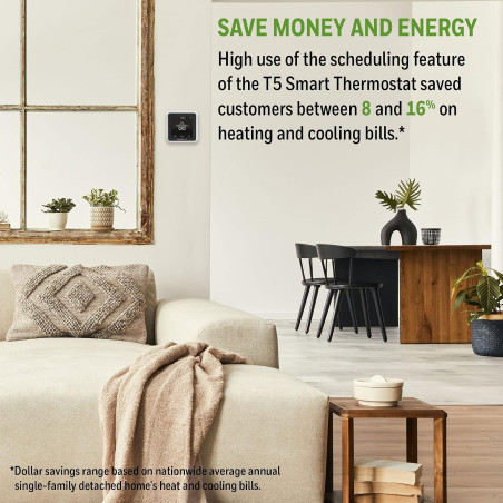 Honeywell Home T5 Smart Wi-Fi Thermostat – Programmable, Energy-Saving Temperature Control