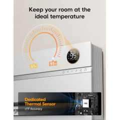 DREO 1500W Smart Wall Heater for Bedroom - White Space Heater