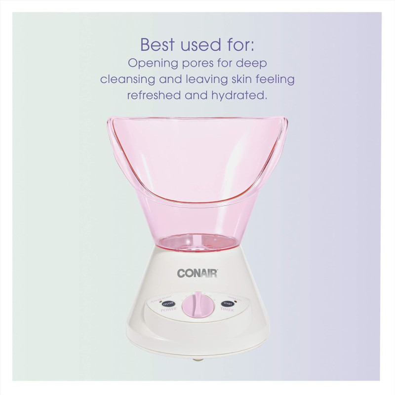 True Glow Conair : Vapeur Visage Hydratante + Brosse Nettoyante