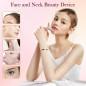 Appareil de Massage Visage et Cou 7 Couleurs, Portable, Soin de la Peau à Domicile, Rose Gold Appareil de Massage Visage et Cou 7 Couleurs, Portable, Soin de la Peau à Domicile, Rose Gold
