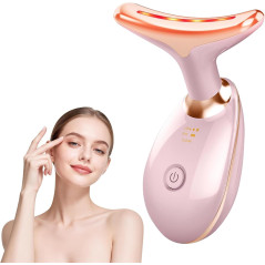 Masseur Visage et Cou Rose Gold - 7 Couleurs, Portable