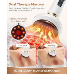 Electric Lymphatic Drainage Massager with Heat, Vibration & Red Light