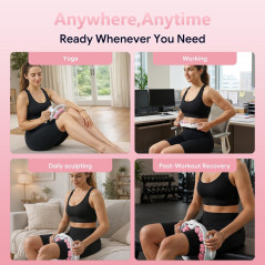 Outil Anti-Cellulite Rose - Massage Profond & Drainage Lymphatique