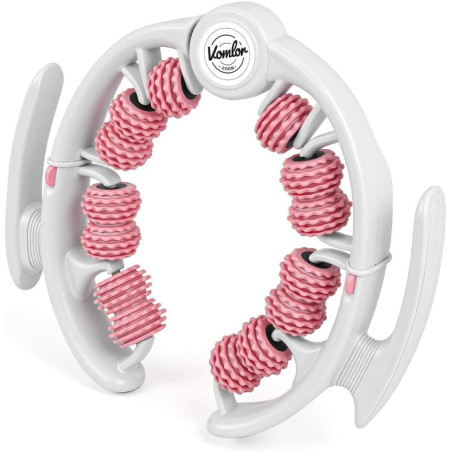 Outil de Massage Cellulite Rose - Rouleau Musculaire pour Drainage Lymphatique & Massage Profond
