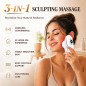 3-in-1 White Body Sculpting Machine & Cellulite Massager for Effective Contouring and Skin Care
