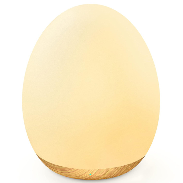 MediAcous Kids Night Light – 7-Color Changing Egg Lamp for Nursery and Bedroom