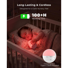 Veilleuse Oeuf Rechargeable 17 Couleurs pour Chambre Bébé