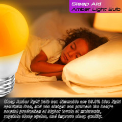 Amber Sleep Light Bulbs 1800K – Warm Orange Night Light Bulbs