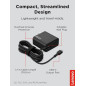 Chargeur Mural Lenovo USB-C 65W PD 3.0 - Adaptateur Slim, Léger, Portable avec Câble 1,7m Noir Chargeur Mural Lenovo USB-C 65W PD 3.0 - Adaptateur Slim, Léger, Portable avec Câble 1,7m Noir
