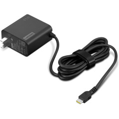 Chargeur Lenovo USB-C 65W PD 3.0 Slim et Portable Noir